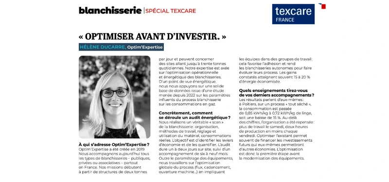 optimiser sa blanchisserie avant d'investir
